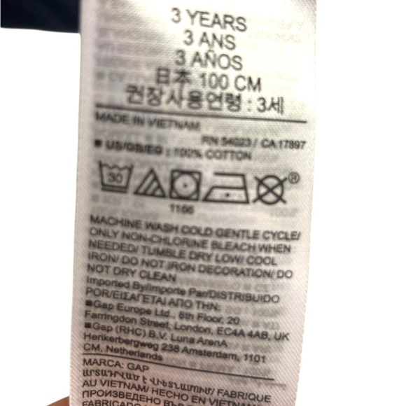 NWT GAP 3T White and Blue T-Shirt Set. 15% off w 2+ bundle! - Picture 7 of 8
